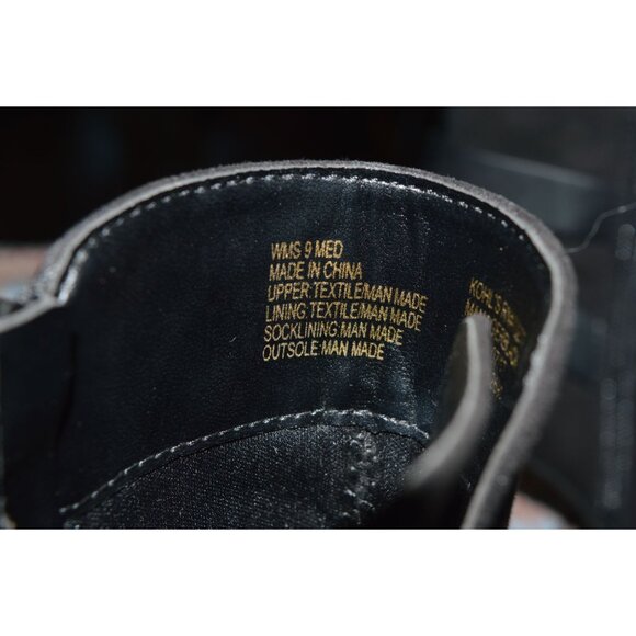 Apt. 9 Define Comfort Black Manager Boots Women Size 9 Studded Buckle Block Heel - Picture 9 of 9